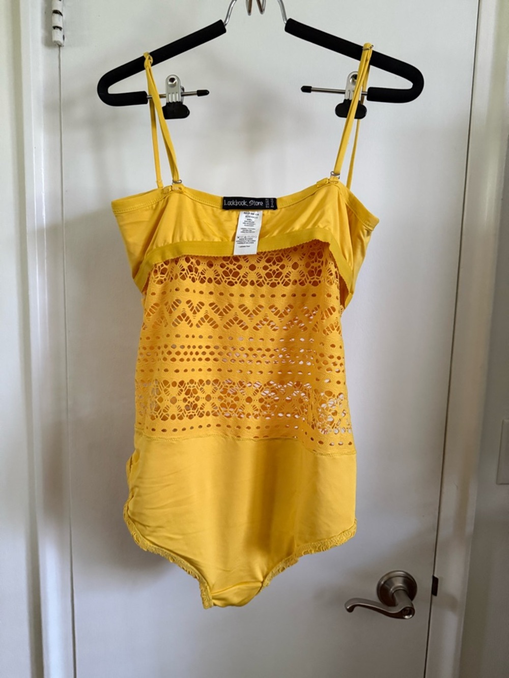 Lookbook store crochet bathing suit yellow size 8 - Picture 6 of 7